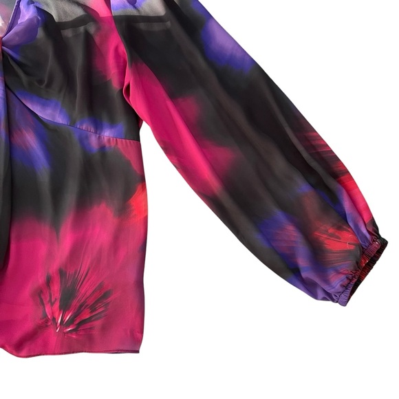 Bold Elements Woman’s Plus Sz Maternity Blouse Multi-Color Long Sleeves V-Neck - Picture 10 of 10